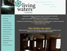Tablet Screenshot of livingwaterstherapies.com